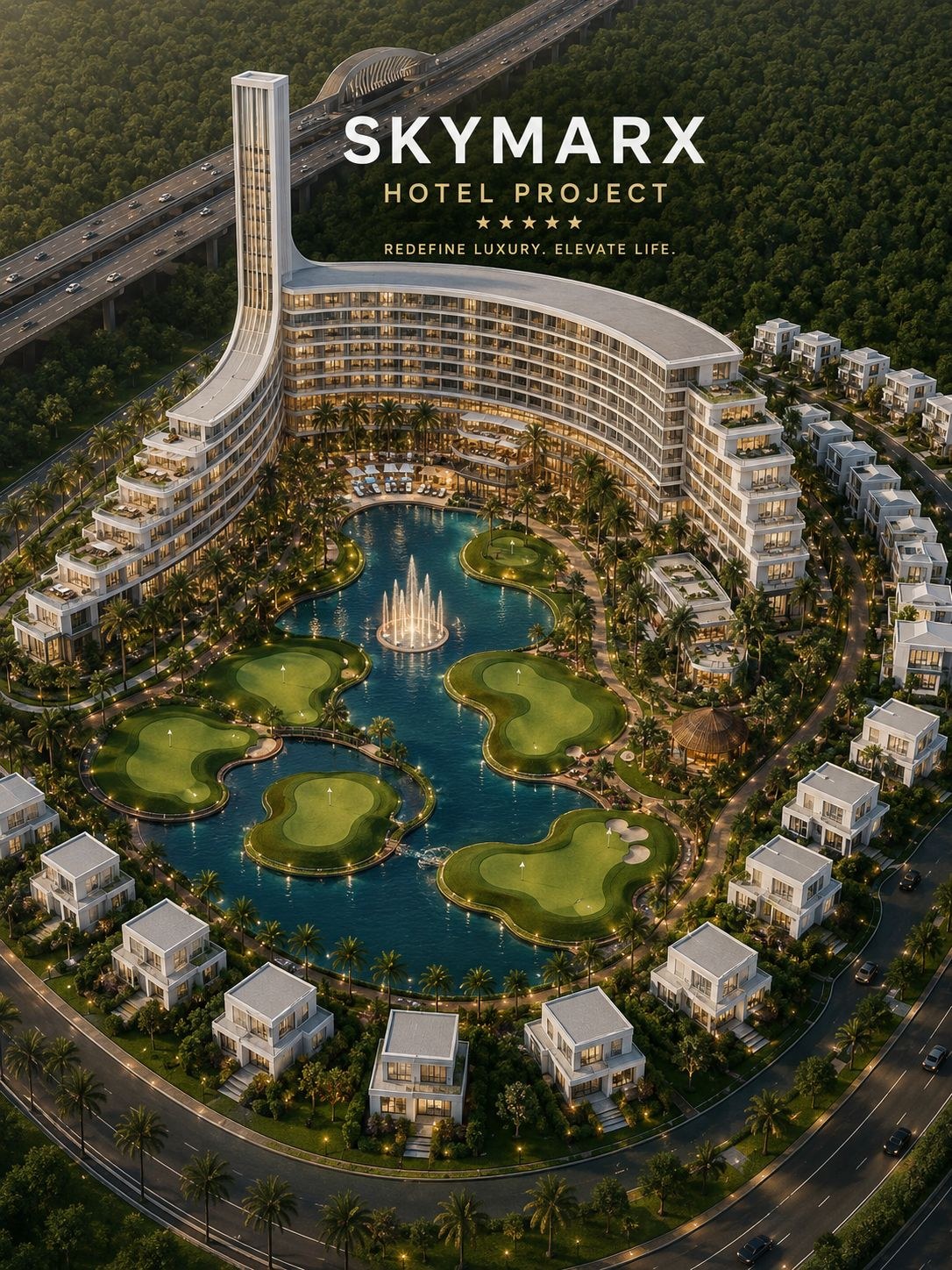 Skymarx hotel project aerial view at Neemrana